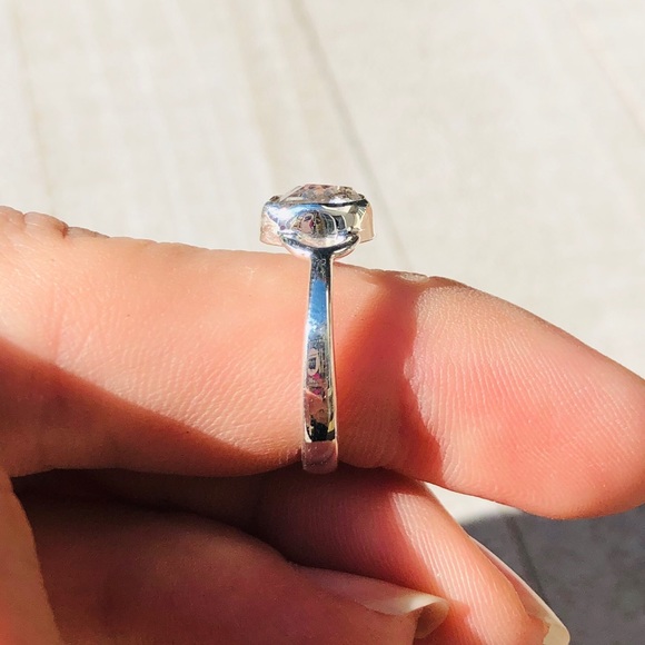 SOLD Herkimer Diamond - USA 925 Ring Size 6.5 - Picture 6 of 6